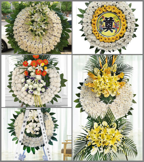 山东菏泽牡丹区马岭岗镇寺西侯村花圈速递